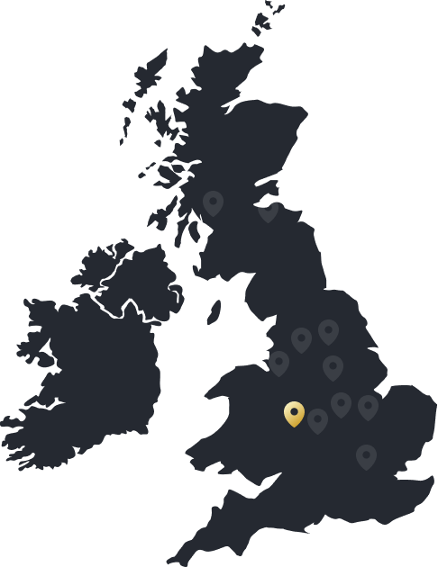 map of uk highlighting wolverhampton