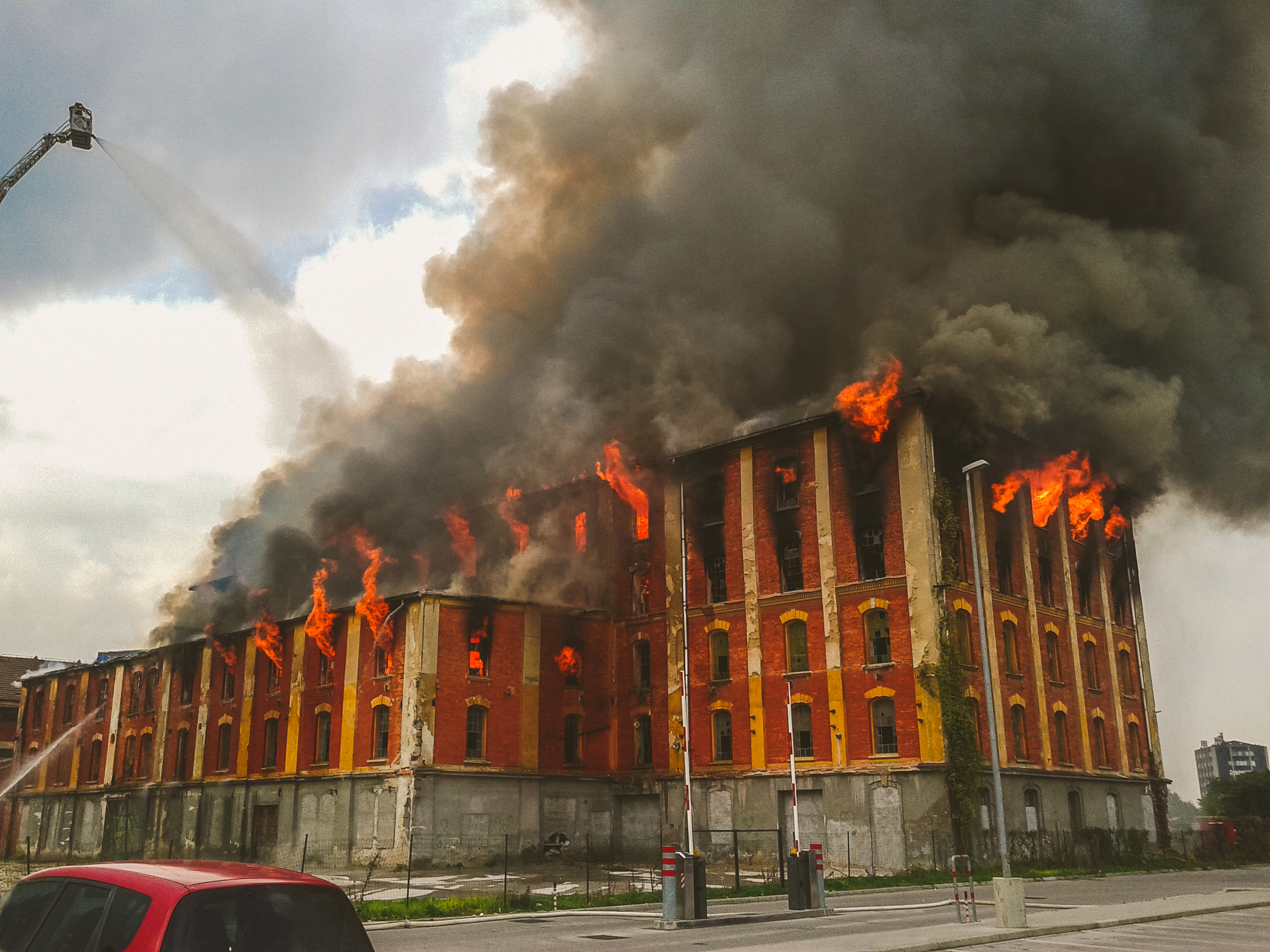 Fire In An Old Building