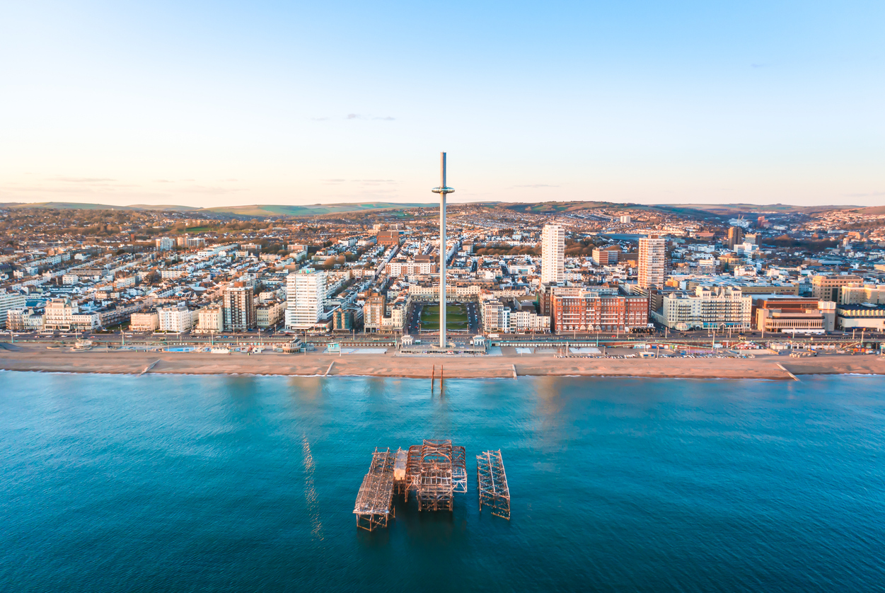 skyline view of brighton